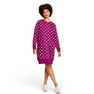 VICTOR GLEMUAD X TARGET purple polka dot dress